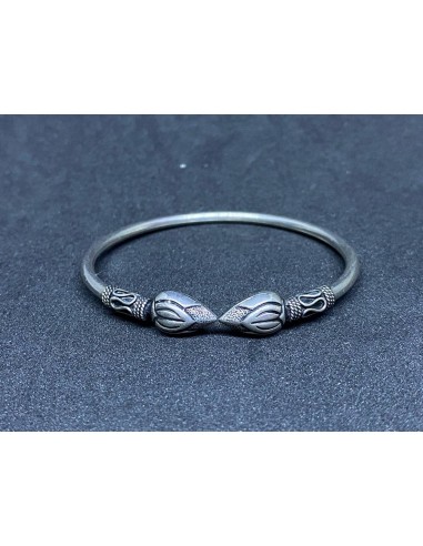 Bracelet Ethnique Fleur de Lotus Khmer en argent Paris Déstockage Promo