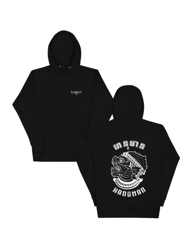 Hoodie Hanuman Black par Sabay Creation la colonne vertébrale