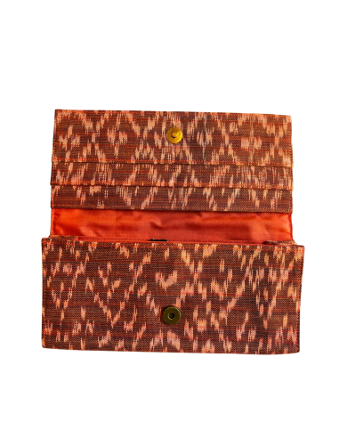 Pochette en soie cambodgienne bordeaux par Cambodia Art Scarf plus qu'un jeu 