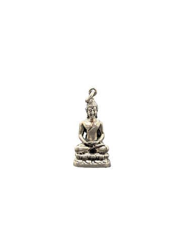 Pendentif Bouddha en posture Dhyana Mudra Argent 925/1000 les muscles