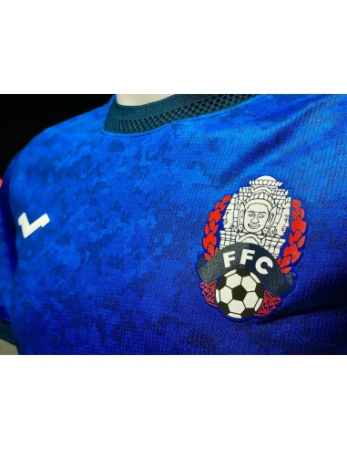 Nouveau Maillot Du Cambodge Officiel 2022 Bleu (Domicile) Modèle PLAYER Fin de série