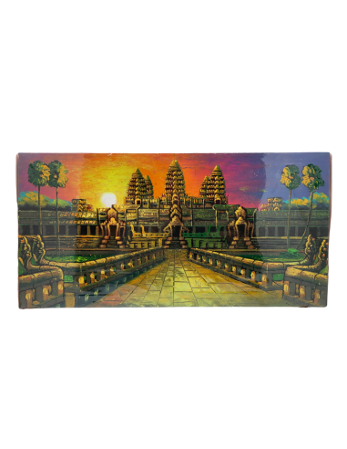 Peinture sur toile "Angkor Wat au crépuscule" 40x20cm meilleur choix