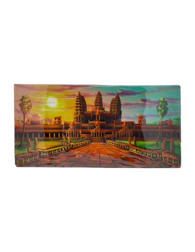 Peinture sur toile "Angkor Wat" 40x20cm plus qu'un jeu 