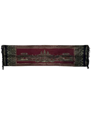 Nappe ornemental cambodgienne Angkor Wat 180 x 50 cm la colonne vertébrale