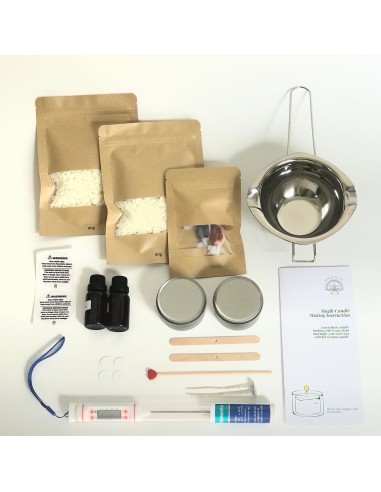 Kit Complet DYI de création de bougie en cire de soja naturelle par Magik Glow 2024