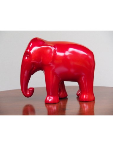 Khmer Elephant Red Medium par Jayav Art Véritable concentré