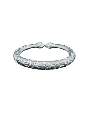 Bracelet Khmer Traditionnel en argent Angkor Lotus Fin de série