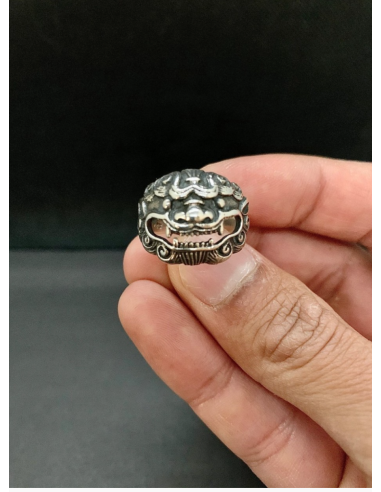 Bague Qilin Argent 925/1000 le des métaux précieux