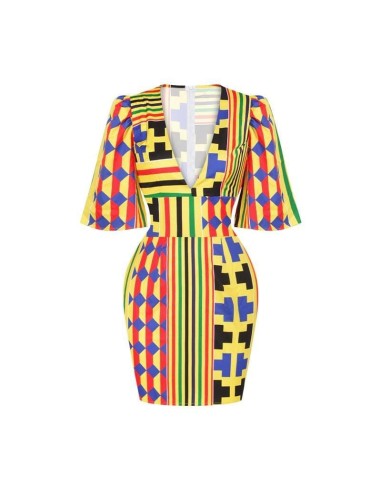 Robe Chemise en Pagne Africain chez Cornerstreet bien 