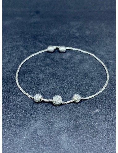 Bracelet Khmer Style Perles Boran Argent 925 Amélioration de cerveau avec