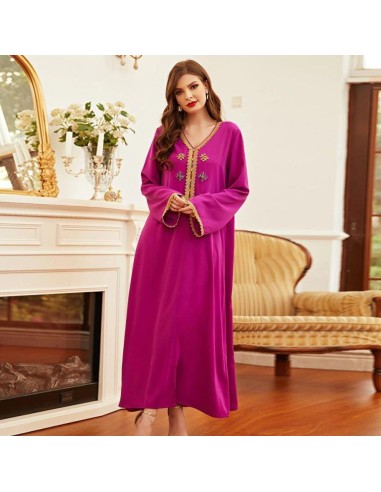 Caftan Marocain Violet en ligne des produits 