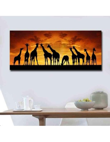 Tableau Africain Girafe Venez acheter