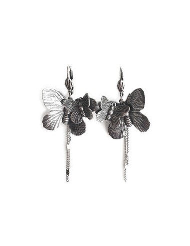 Boucles d'oreilles double papillons En savoir plus