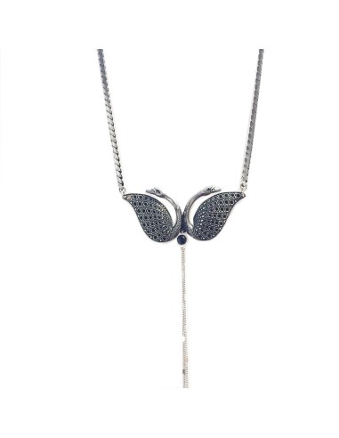 COLLIER DOUBLE SWAN le des métaux précieux