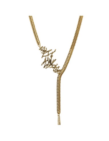 COLLIER PLASTRON SEAWEED DORE offre 