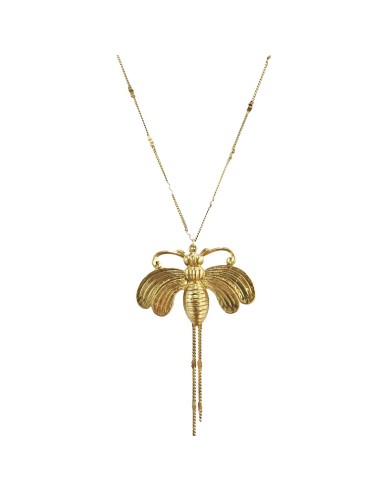 Collier l'Envol du Papillon Doré en stock